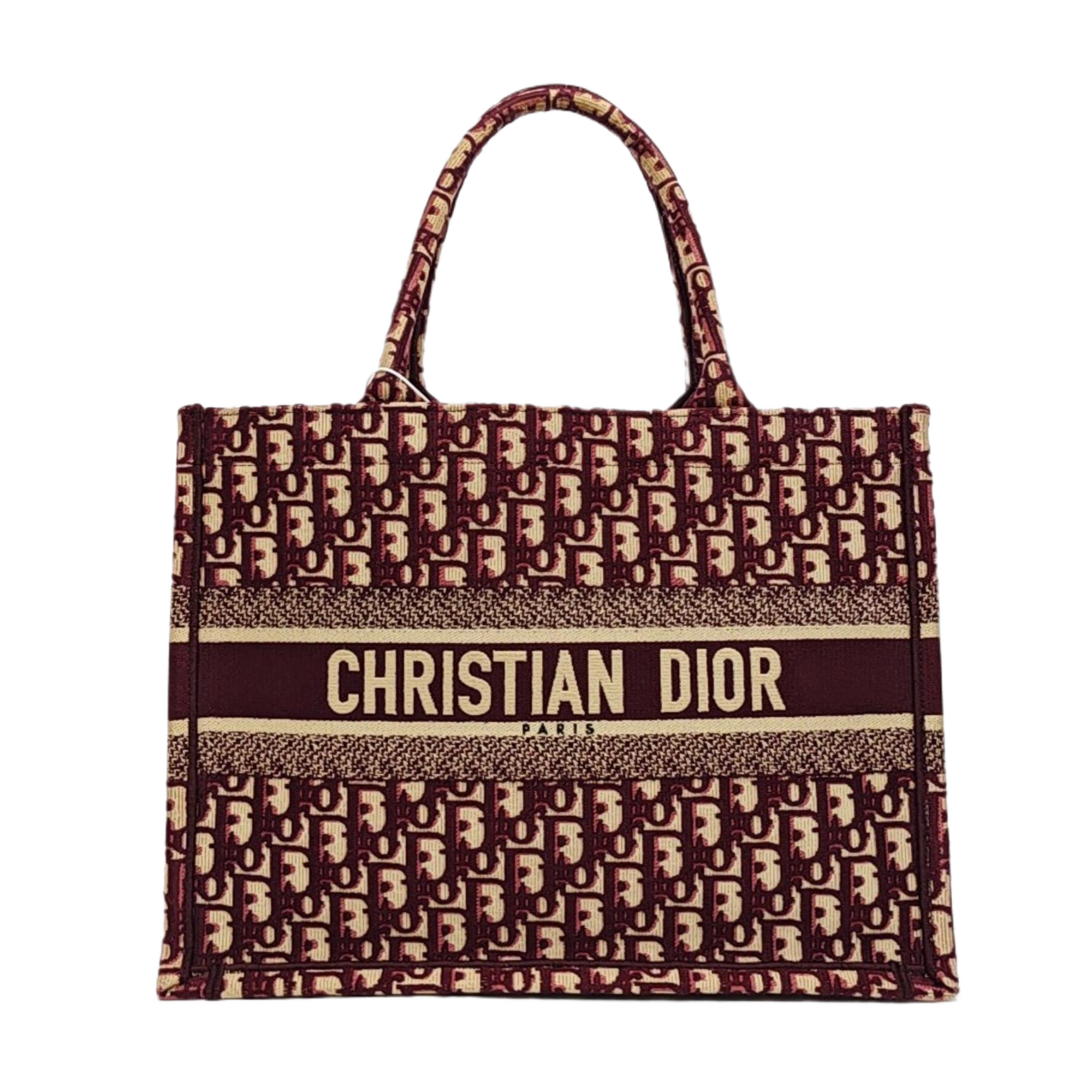 Book Tote Medium Oblique Canvas Red
