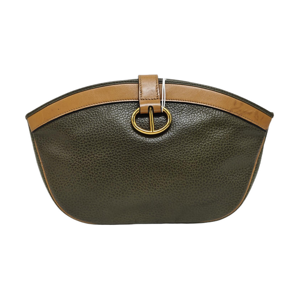 Calfskin Clutch Green