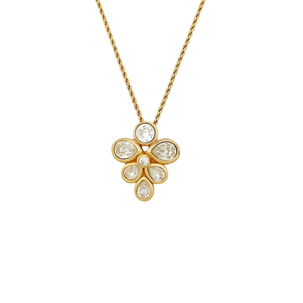 Twist Round Metal Gold Necklace