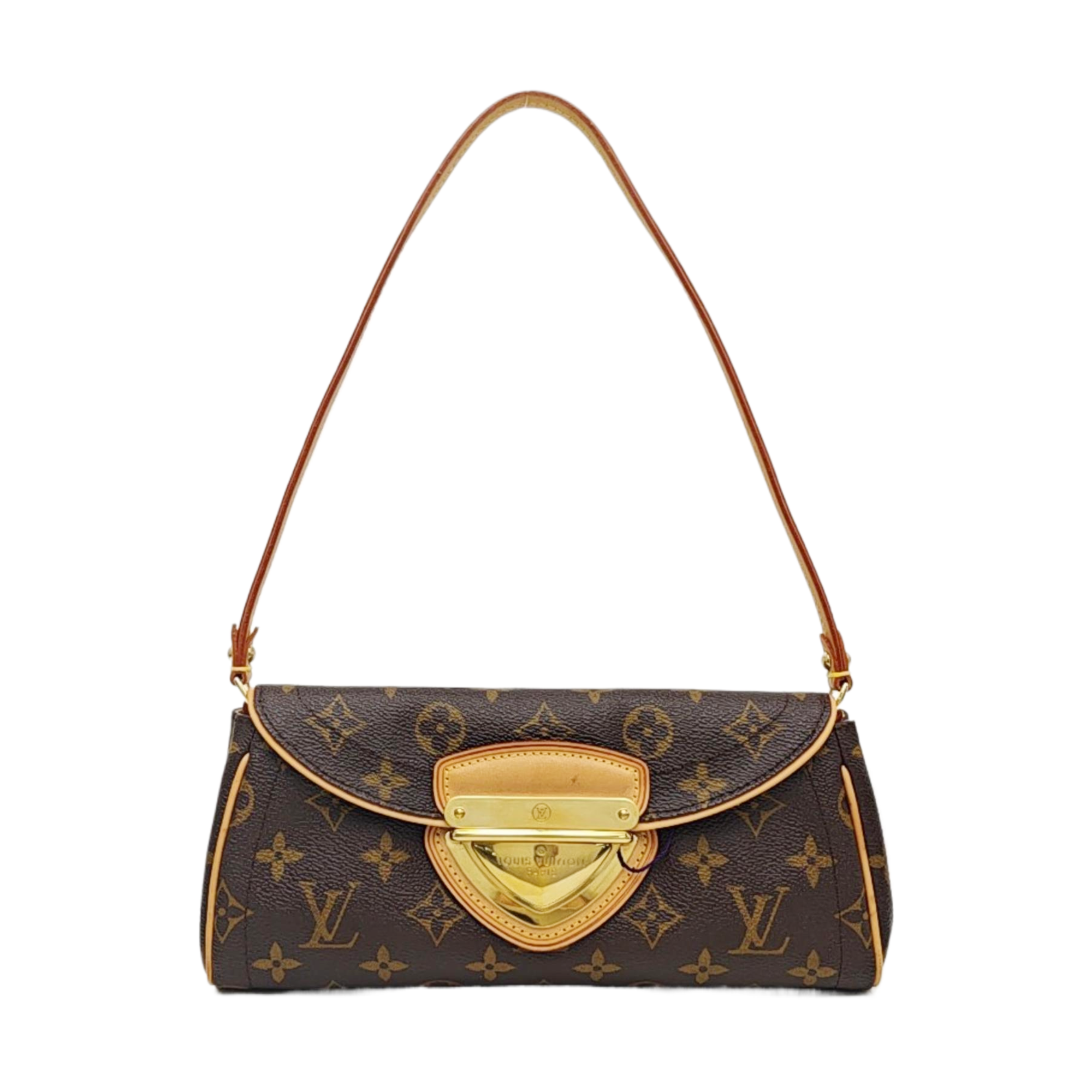 BEVERLY MM Monogram Coated Canvas Brown