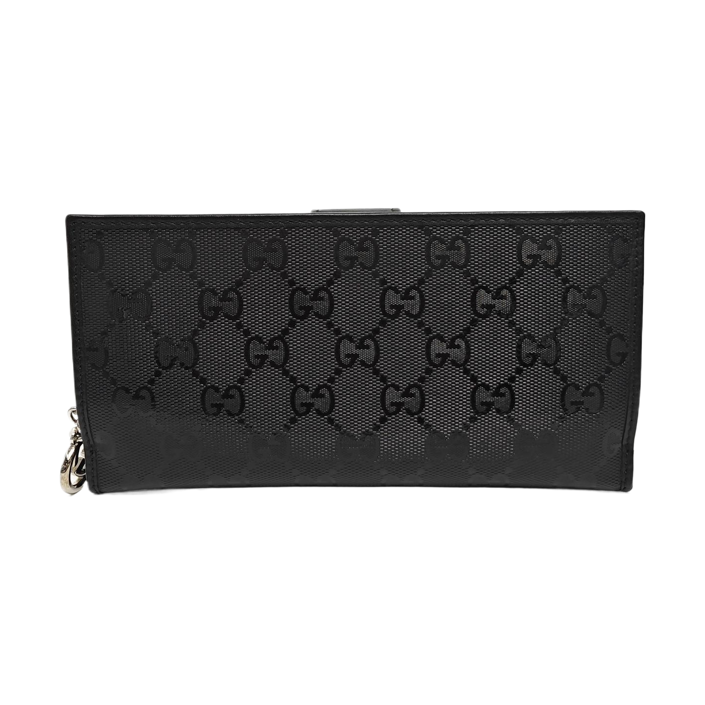 Ligne Shima Monogram Coated Canvas Black Wallet