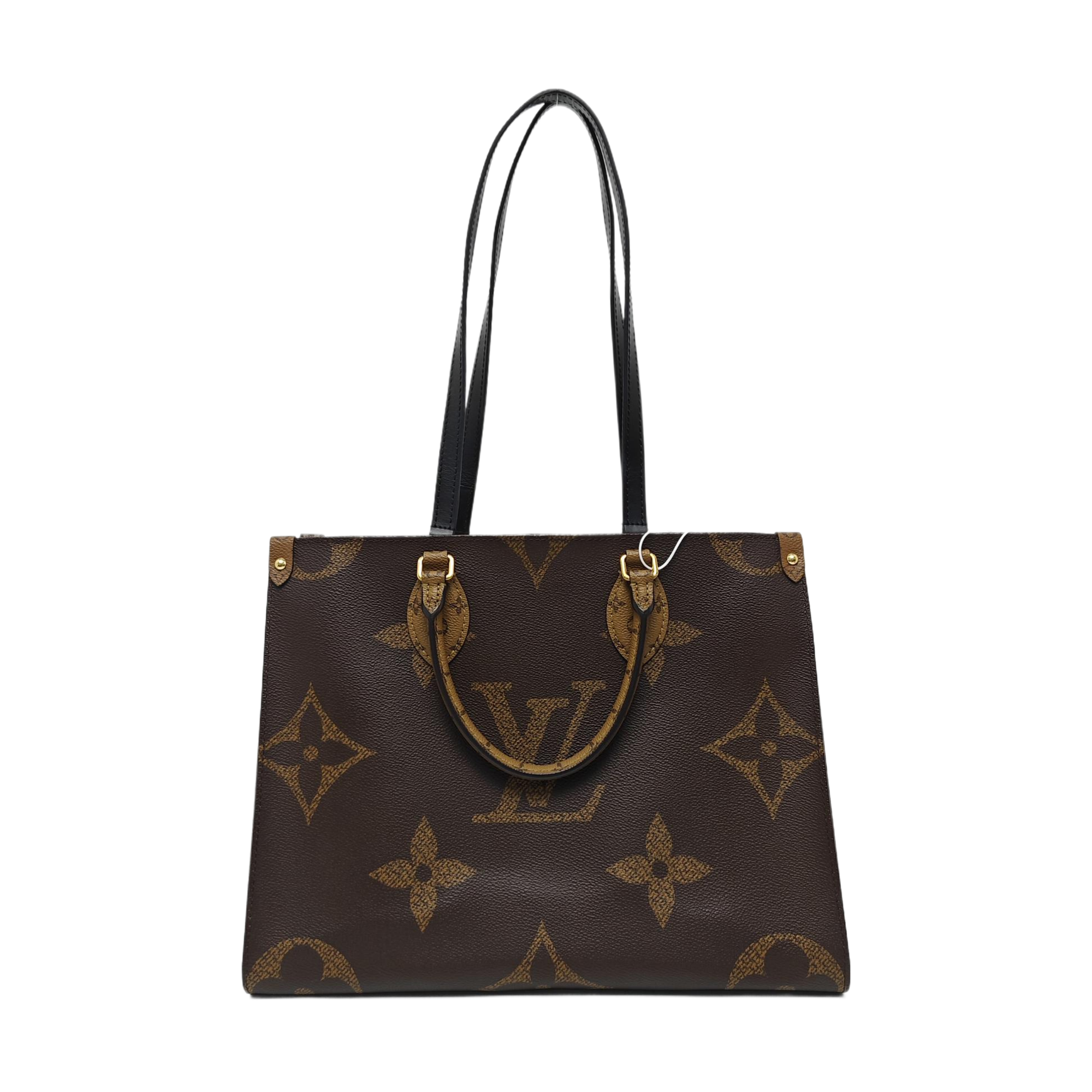 ONTHEGO MM Monogram Coated Canvas Brown