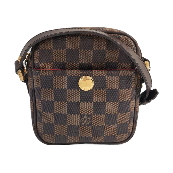 RIFT Damier Ebene Coated Canvas Brown
