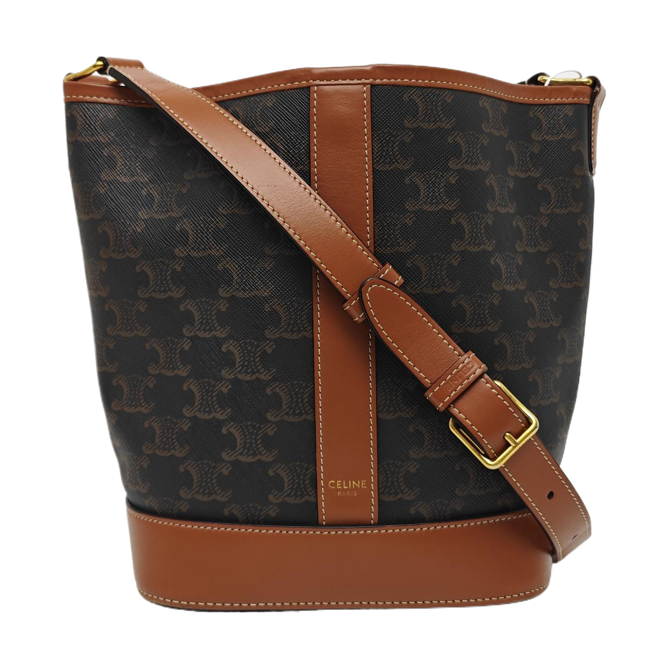 TRIOMPHE CANVAS Small Coated Canvas Brown