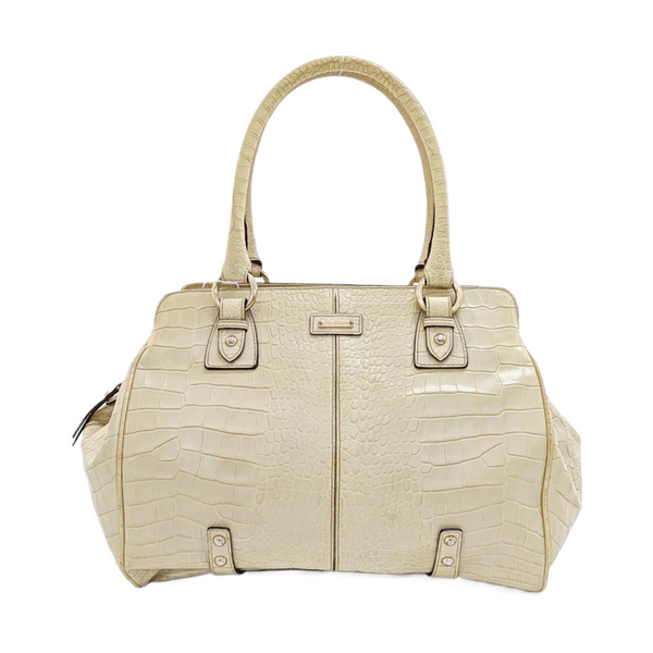 Calfskin Top Handle Bag Yellow