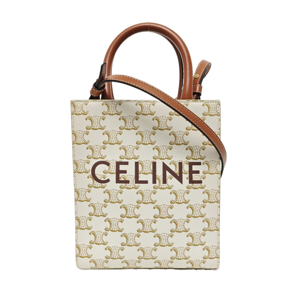 CABAS CELINE Mini Coated Canvas White