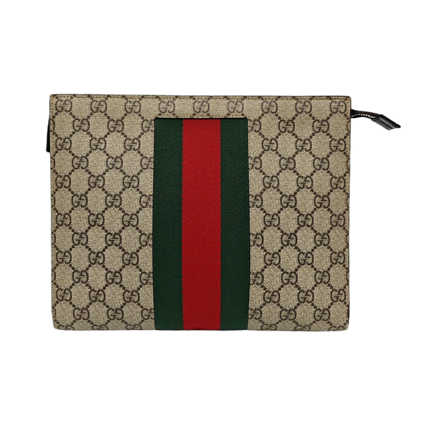 GG Supreme Monogram Coated Canvas Black