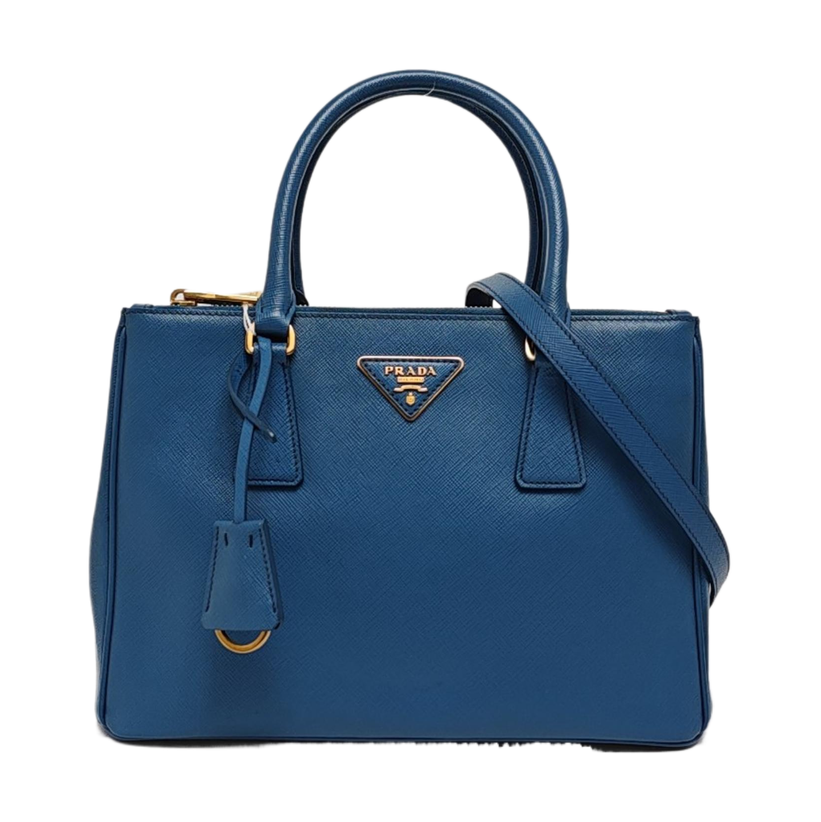 Authenticated pre-owned  Galleria Saffiano Calfskin Blue - Shoulder Bag at Looply