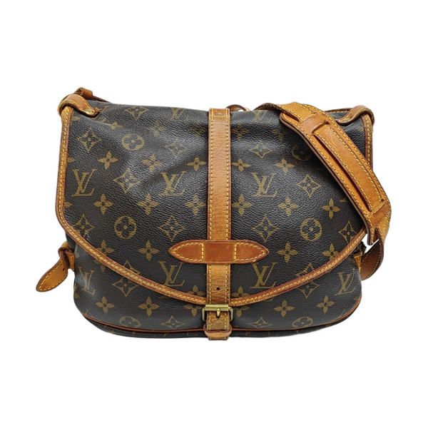 SAUMUR Monogram Coated Canvas Brown