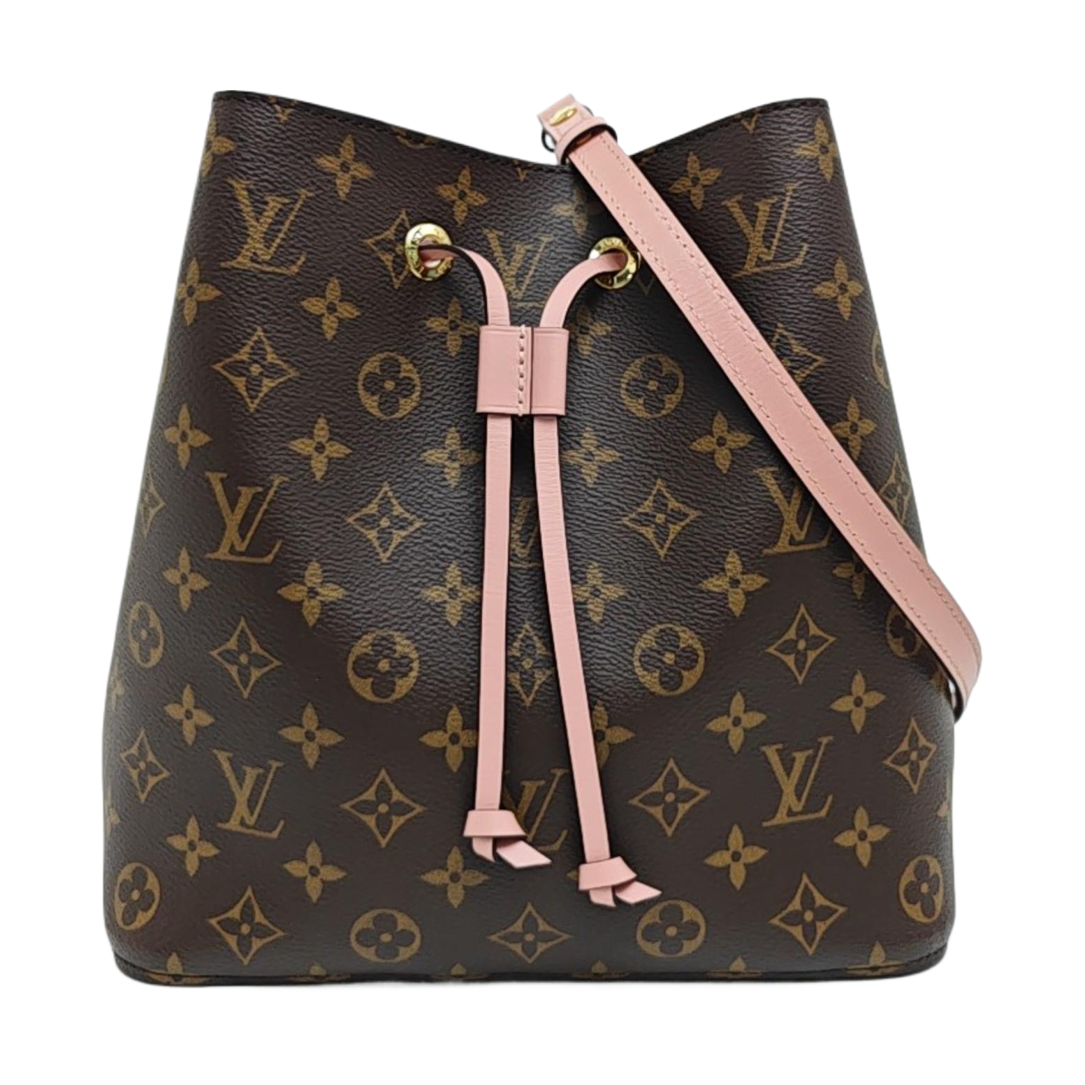NÉONOÉ MM Monogram Coated Canvas Brown