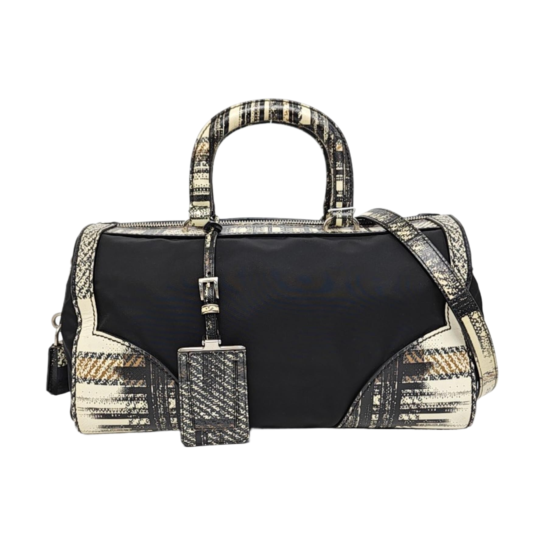 Nylon Shoulder Bag Black