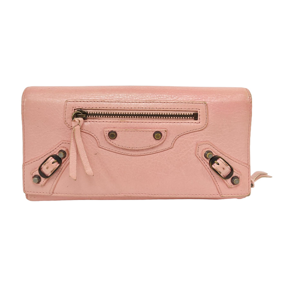 Classic City Lambskin Pink Wallet