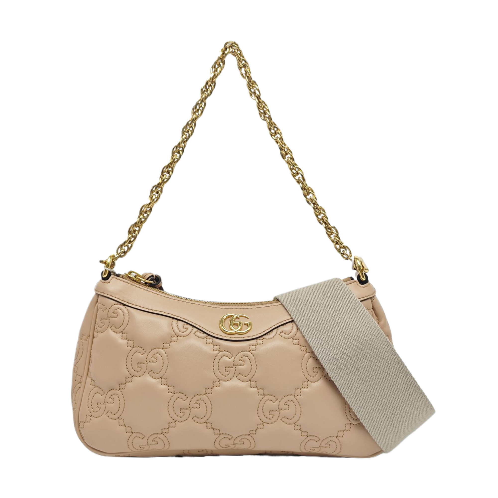 GG Matelassé Monogram Calfskin Pink