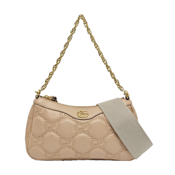 GG Matelassé Monogram Calfskin Pink