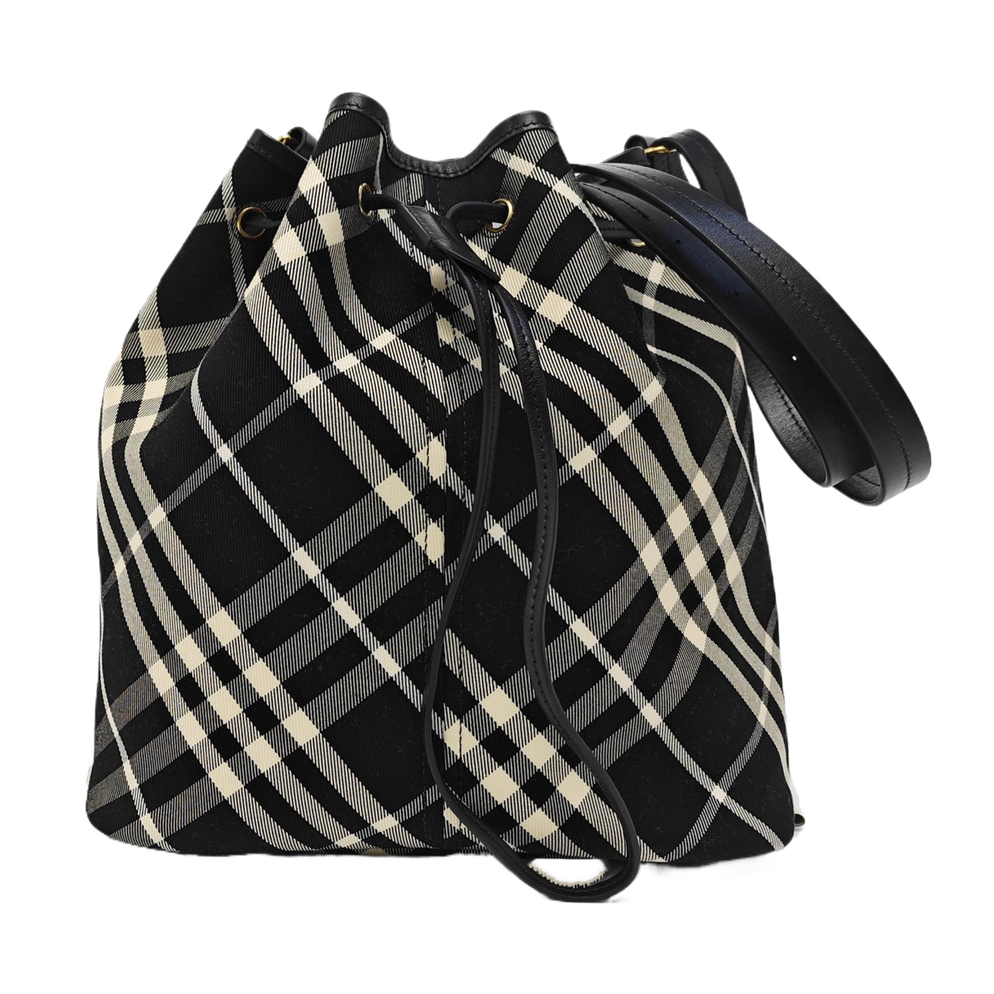 Canvas Bucket Bag Medium Black