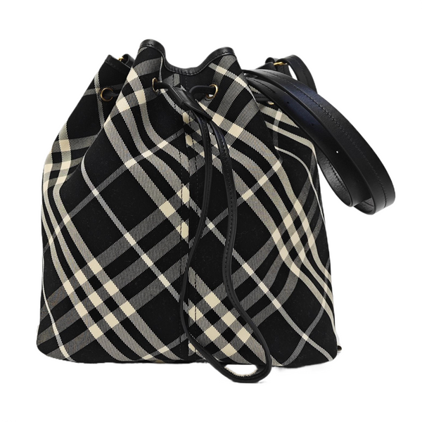 Canvas Bucket Bag Medium Black
