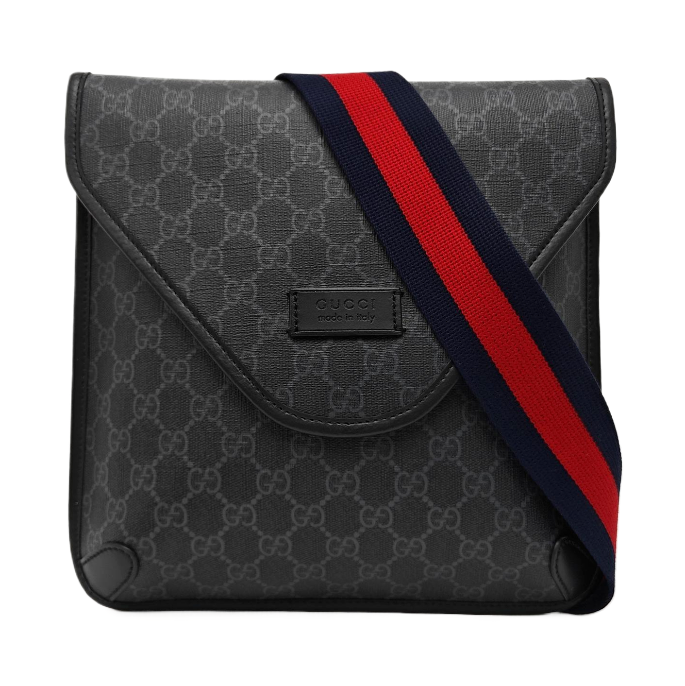 Monogram Coated Canvas Shoulder Bag Gray