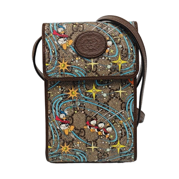 Disney X Gucci Mini Monogram Coated Canvas Beige