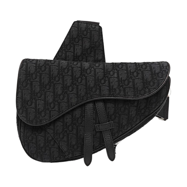 Saddle Mediano Lona Oblicua Azul