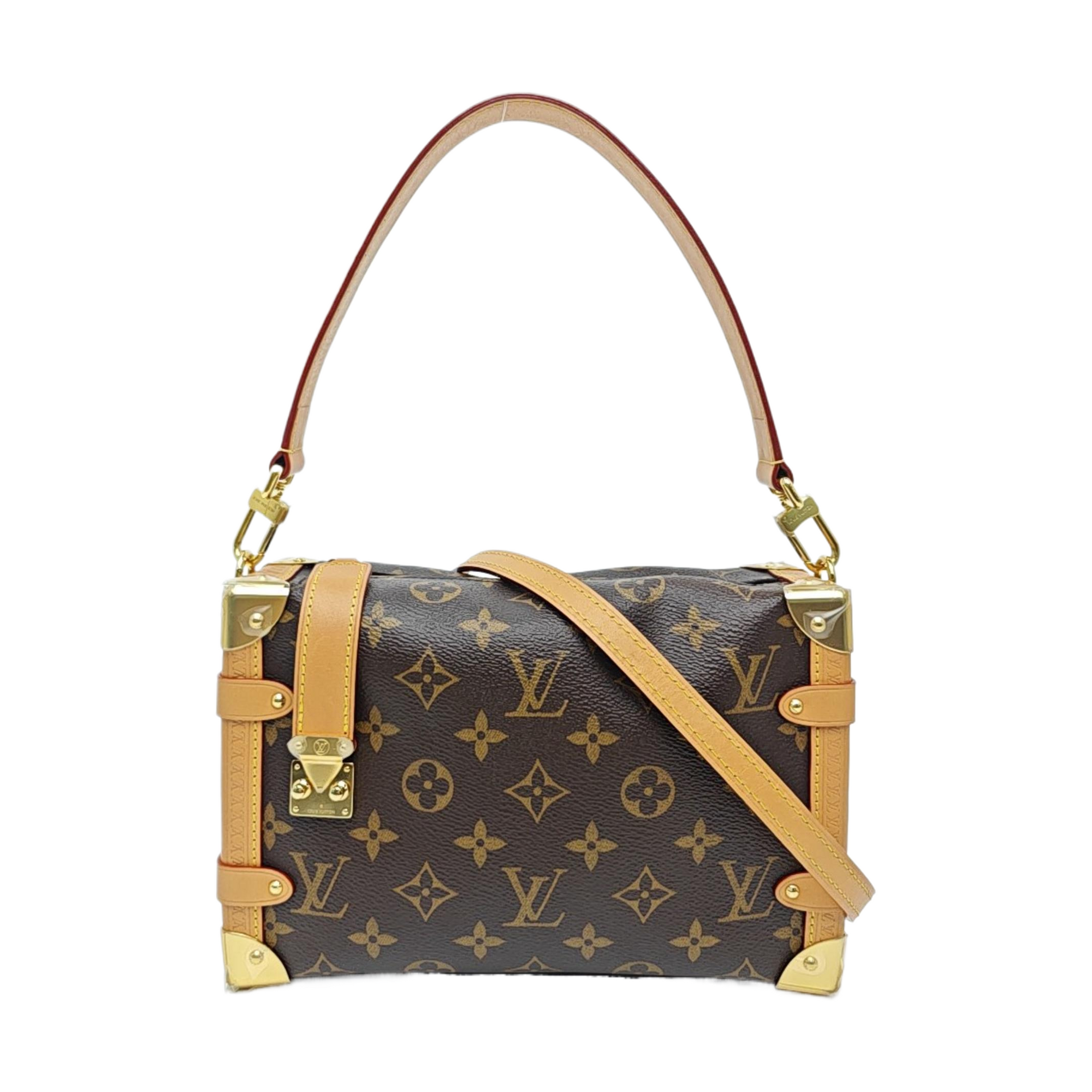 SIDE TRUNK MM Monogram Coated Canvas Brown