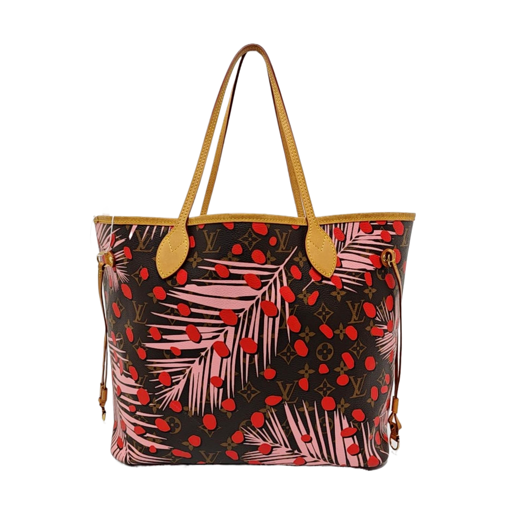 NEVERFULL MM Monogram Coated Canvas Brown
