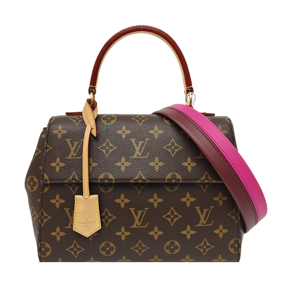 CLUNY PM Monogram Coated Canvas Brown