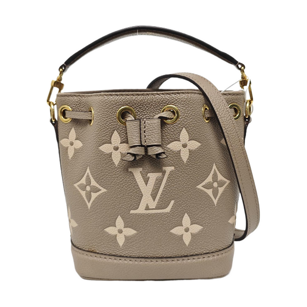 NOÉ Nano Monogram Calfskin Gray