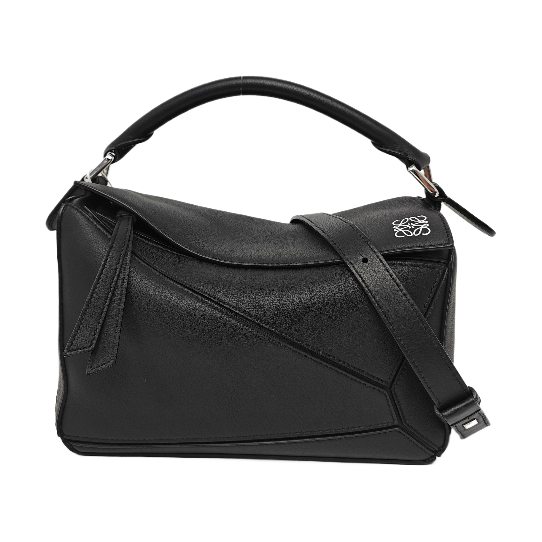 Puzzle Small Calfskin Black