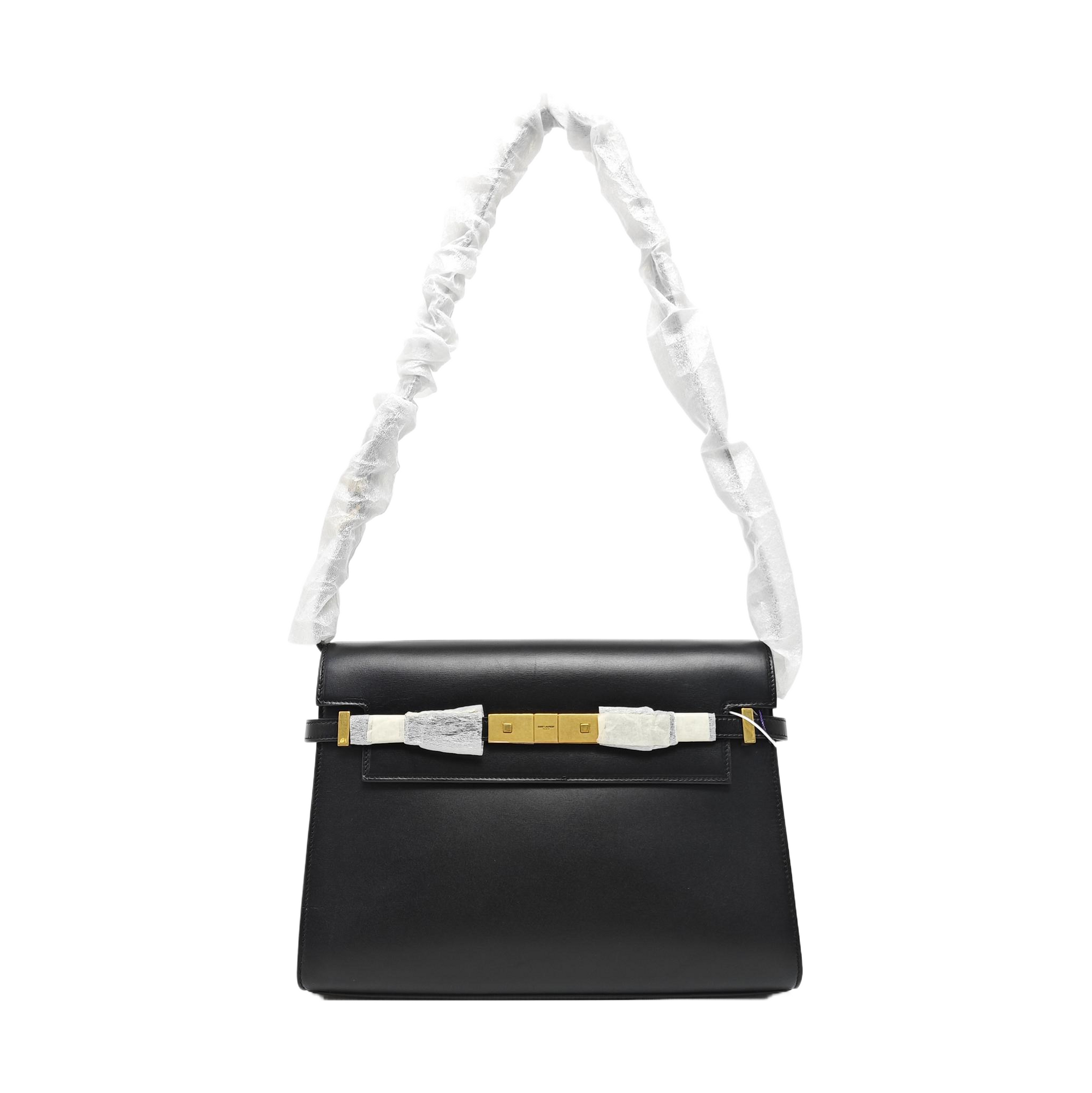 MANHATTAN Medium Calfskin Black