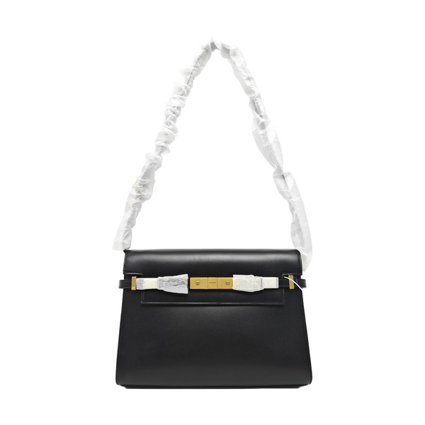 MANHATTAN Medium Calfskin Black