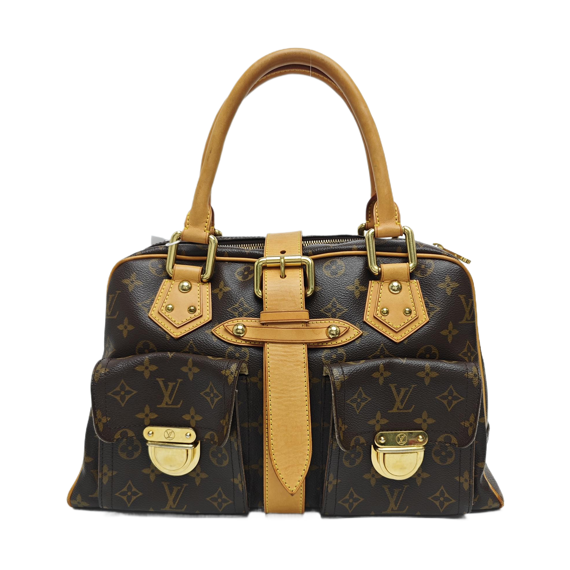 MANHATTAN GM Monogram Coated Canvas Brown