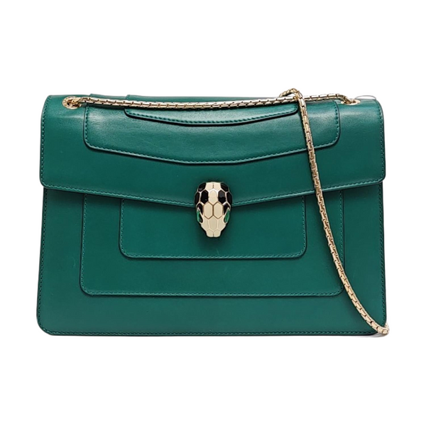 SERPENTI FOREVER Medium Calfskin Green