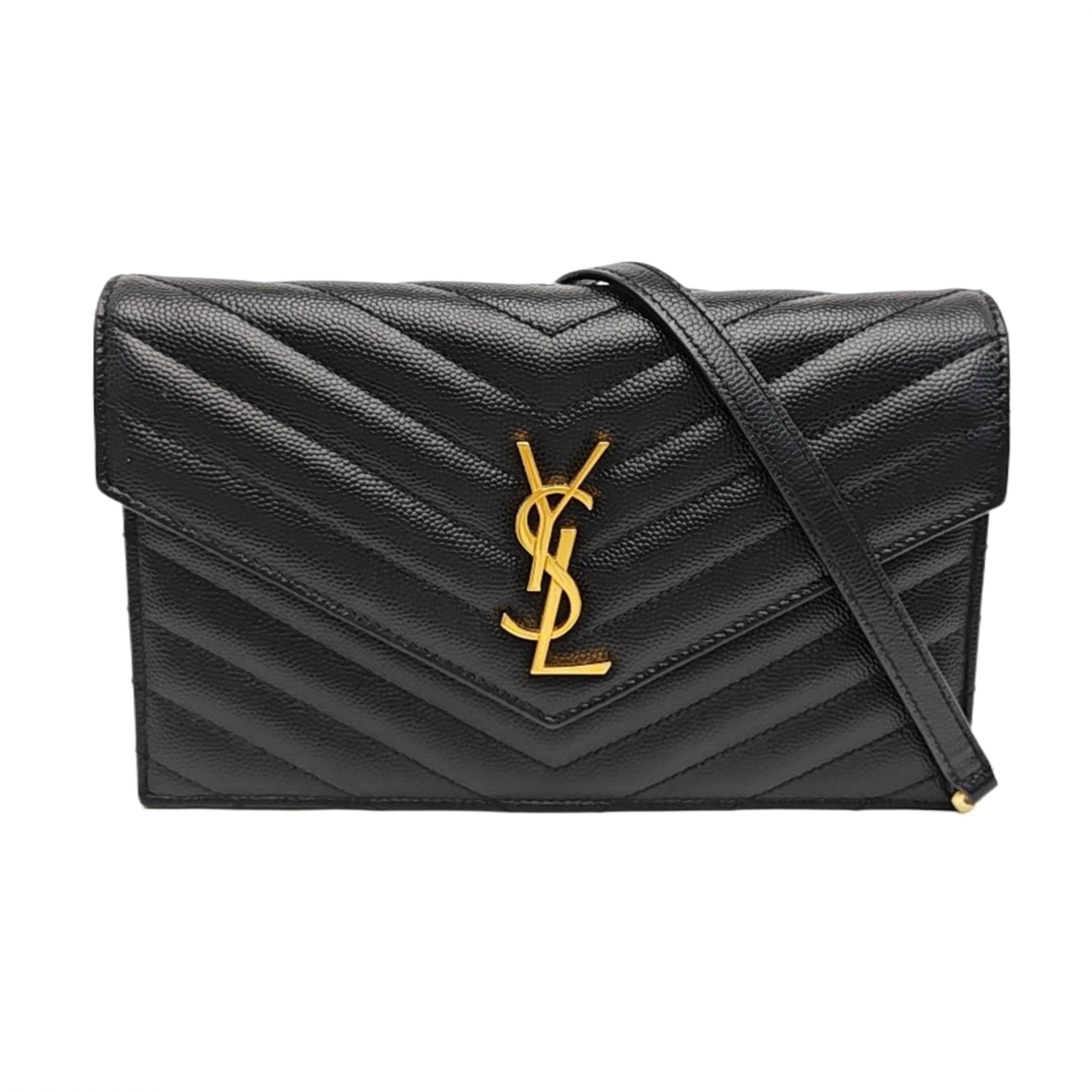 MONOGRAM WOC Chevron Calfskin Black