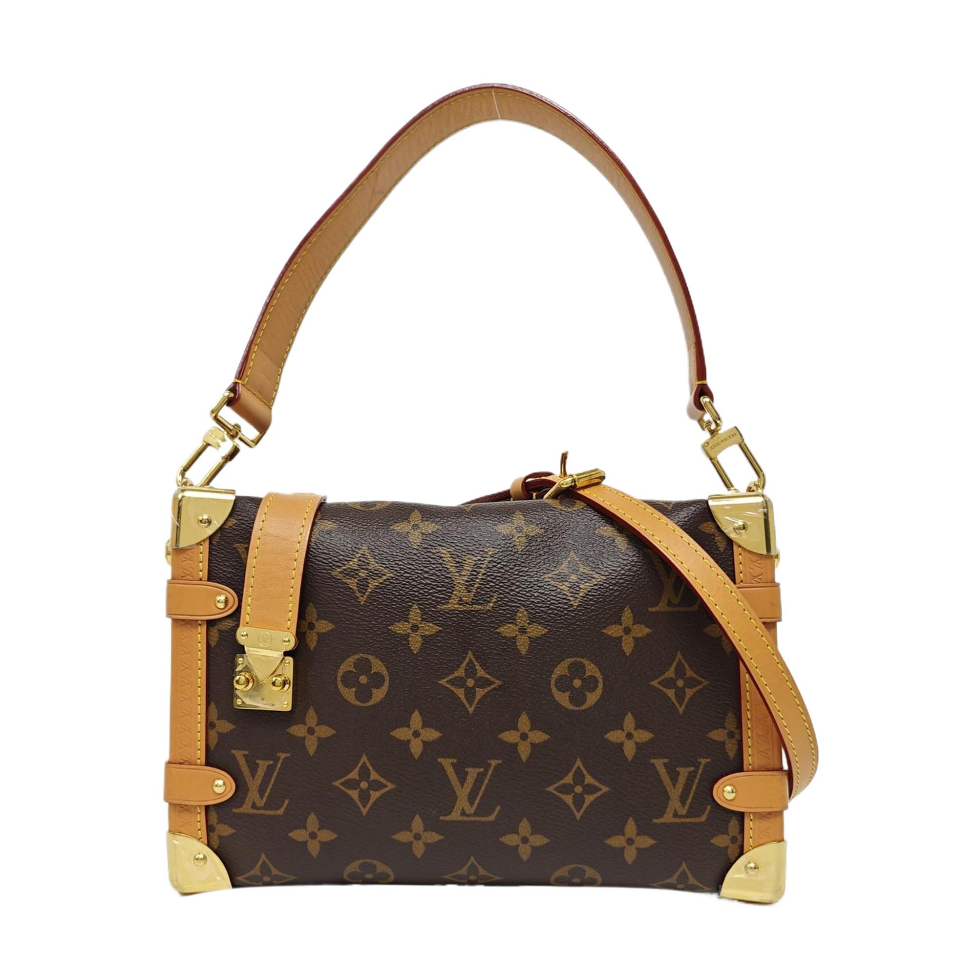 SIDE TRUNK MM Monogram Coated Canvas Brown