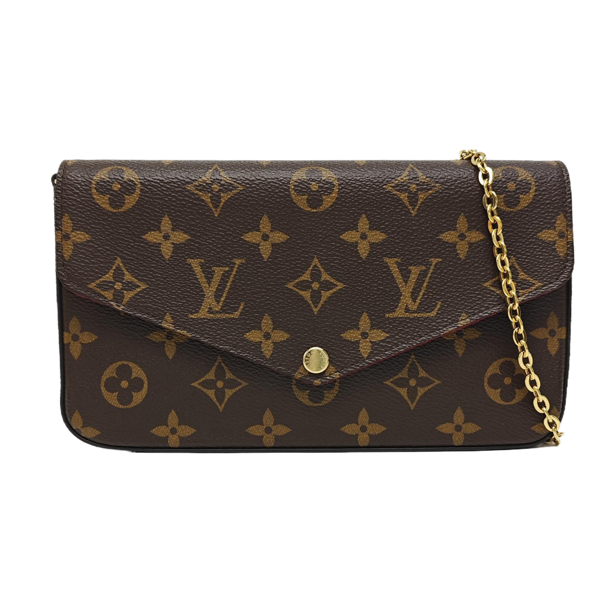 FÉLICIE Monogram Coated Canvas Brown