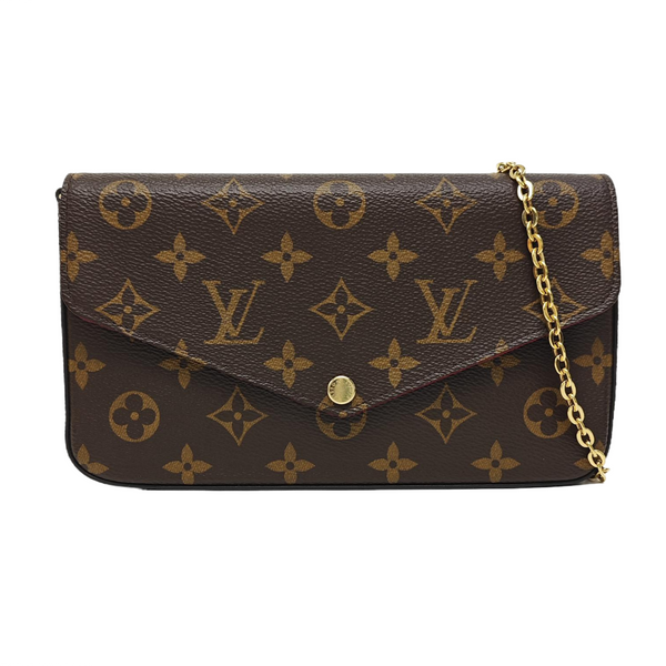 FÉLICIE Monogram Coated Canvas Brown