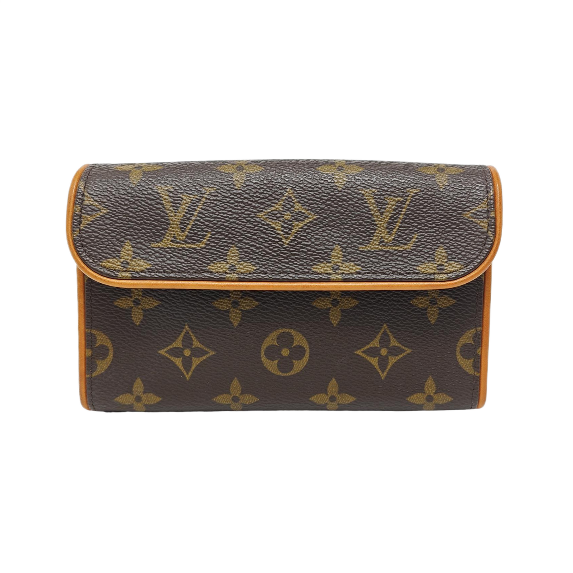 FLORENTINE Monogram Coated Canvas Brown