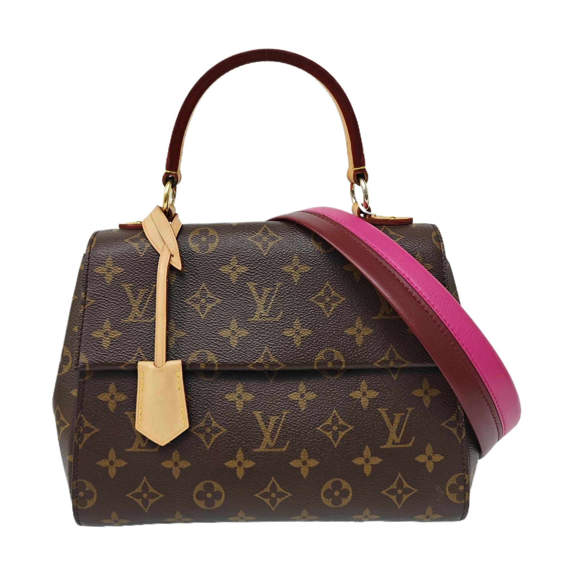 CLUNY PM Monogram Coated Canvas Brown