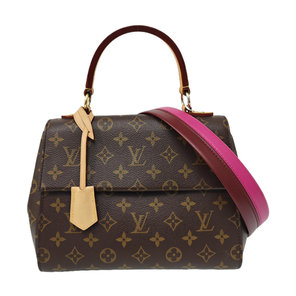 CLUNY PM Monogram Coated Canvas Brown