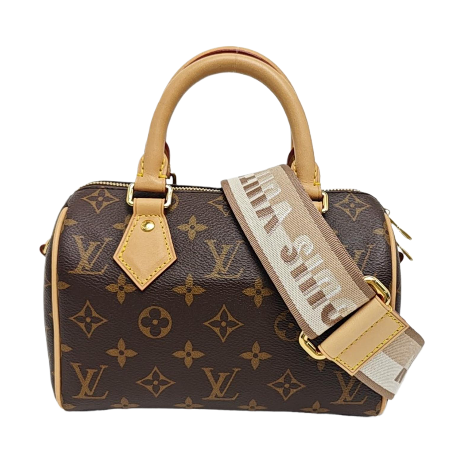 SPEEDY 20 Monogram Coated Canvas Brown