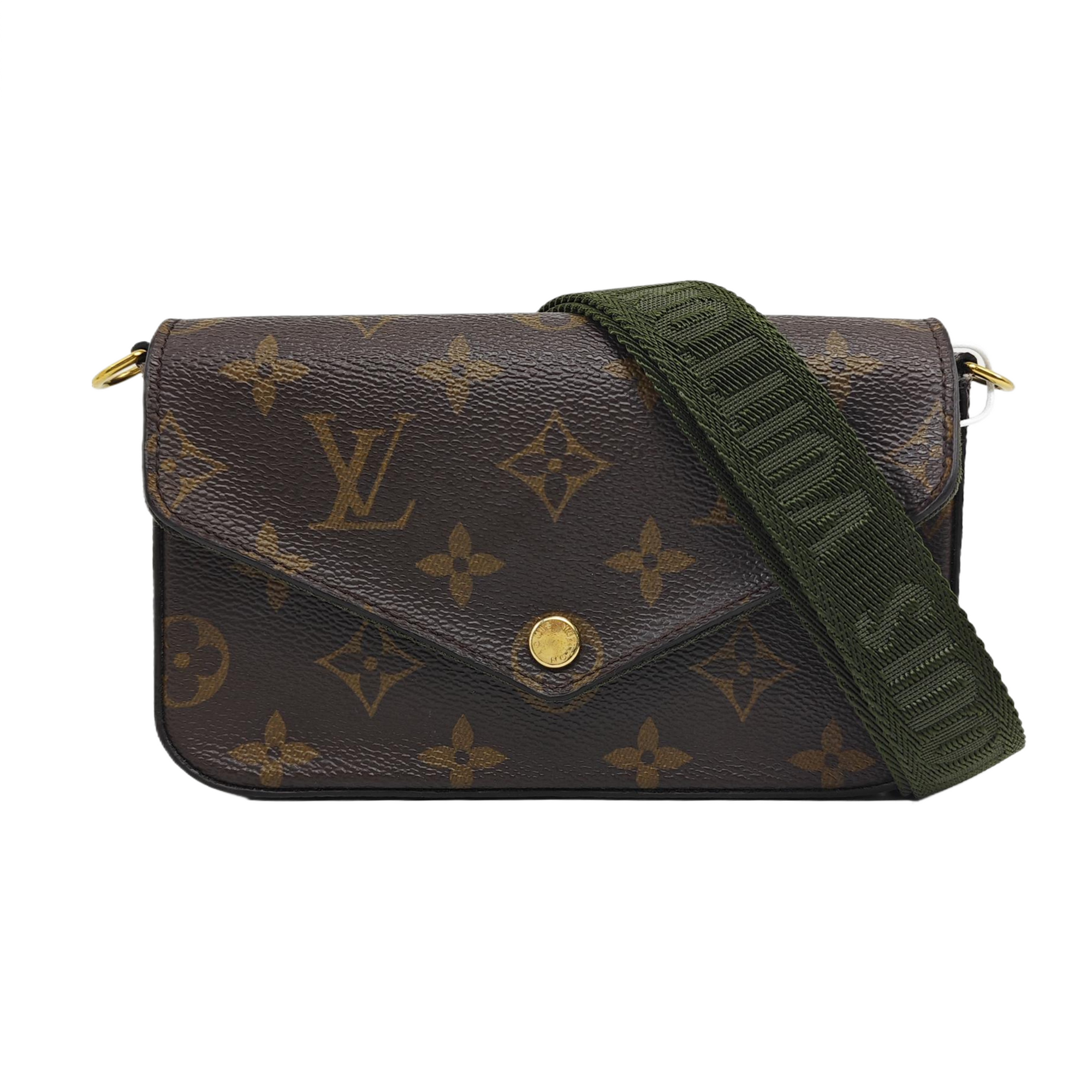 FÉLICIE Monogram Coated Canvas Brown