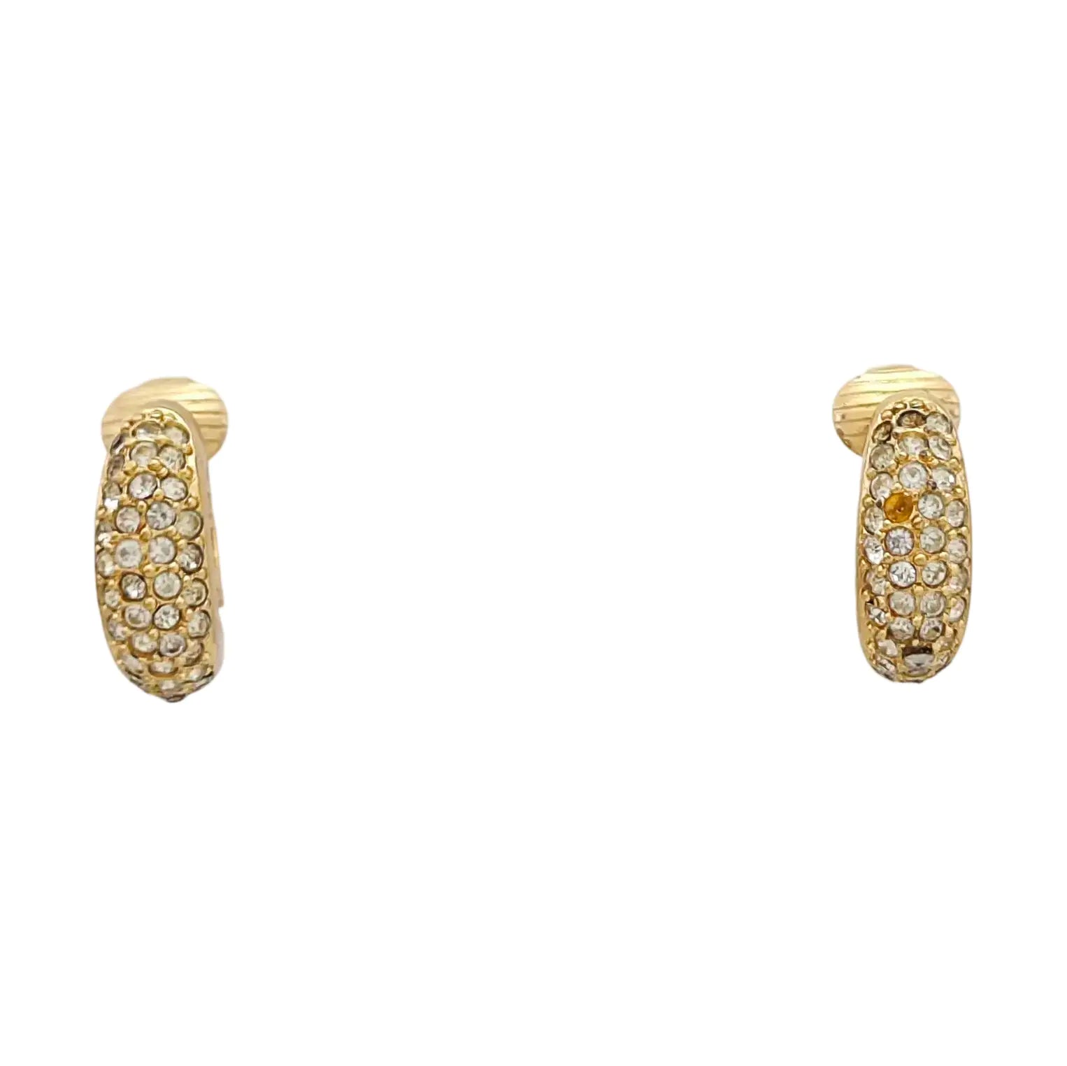 Metal Gold Clip On Earrings
