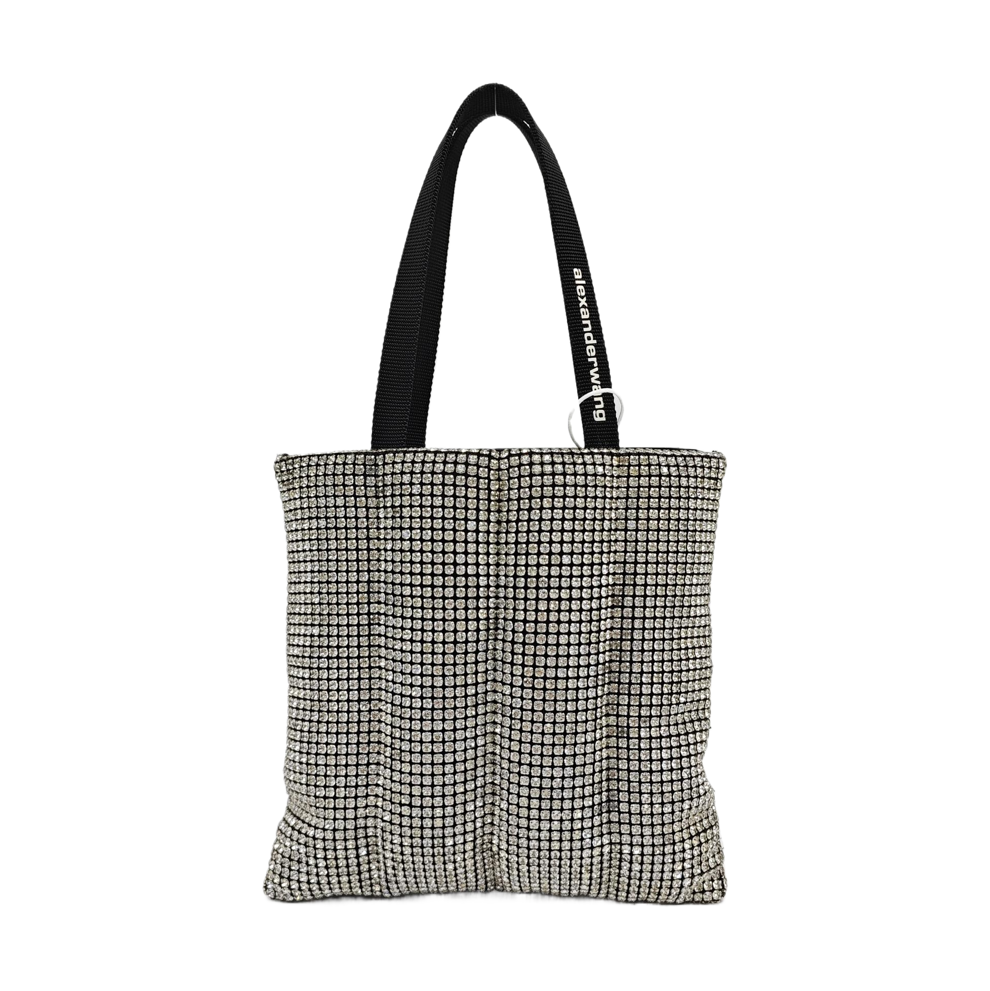 Lab-Grown Diamond Top Handle Bag Black