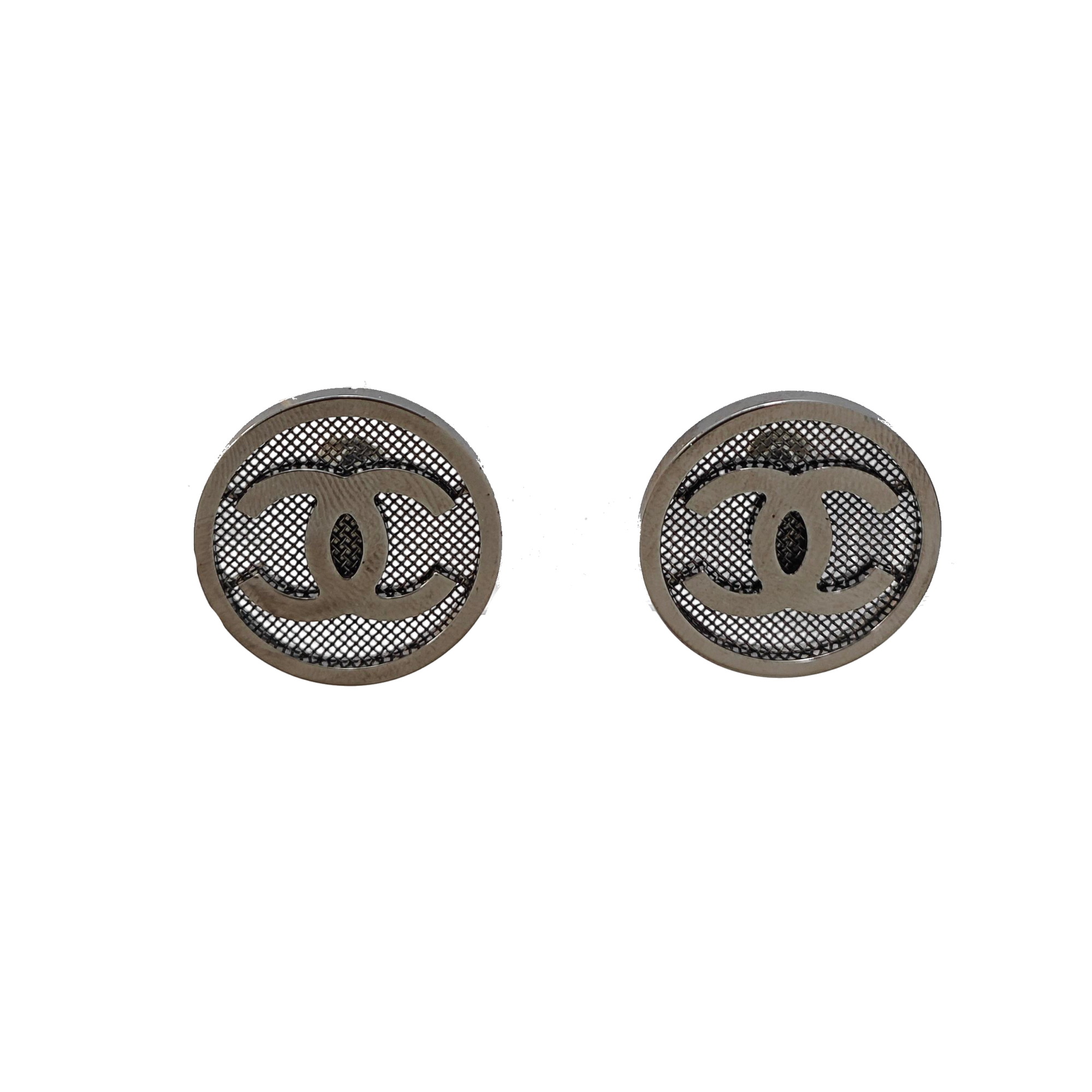 Metal Gray Stud Earrings