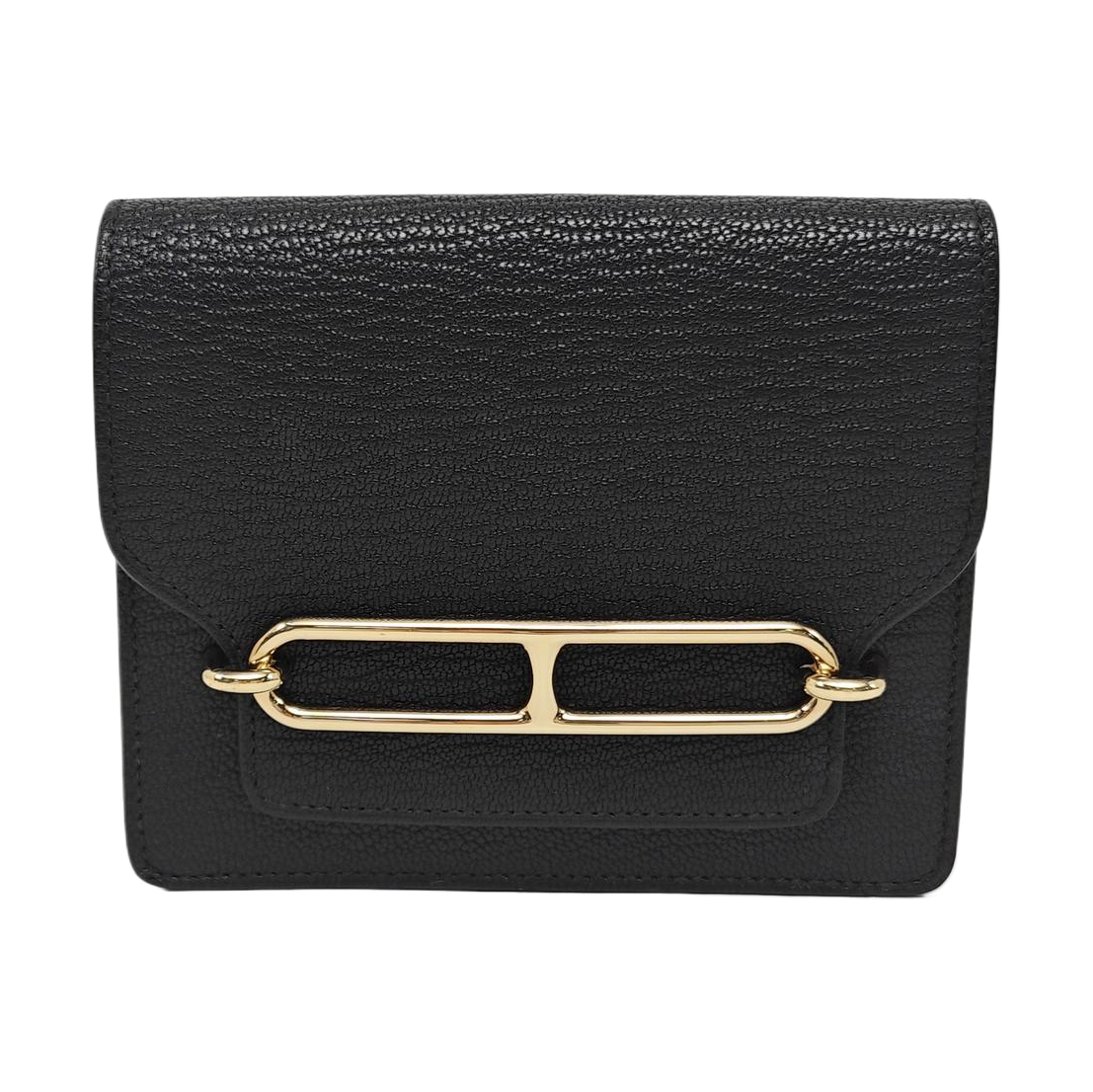 Roulis Slim Chèvre Mysore Black Wallet