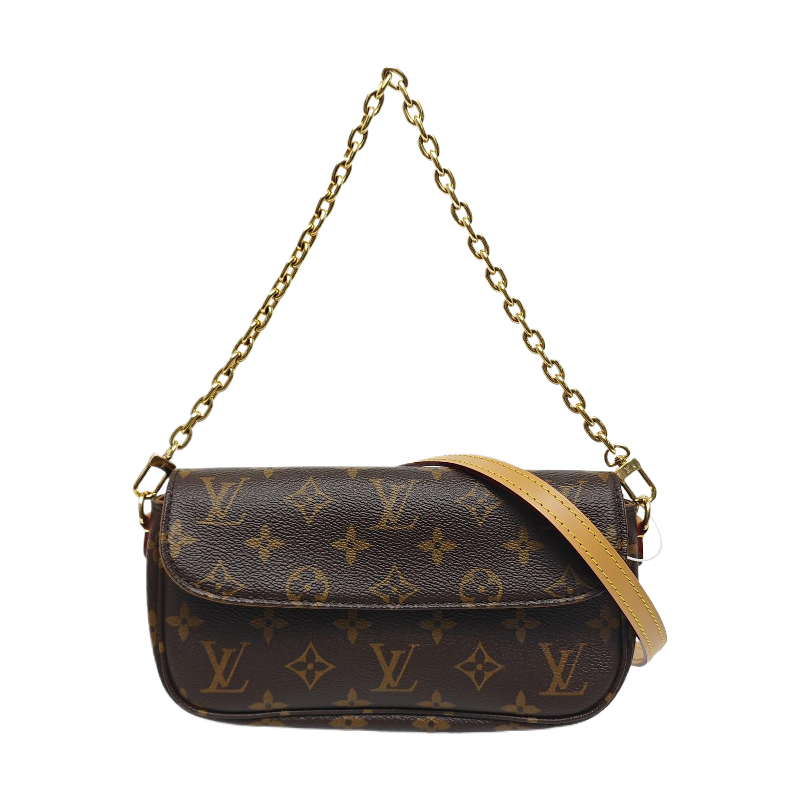IVY Monogram Coated Canvas Brown