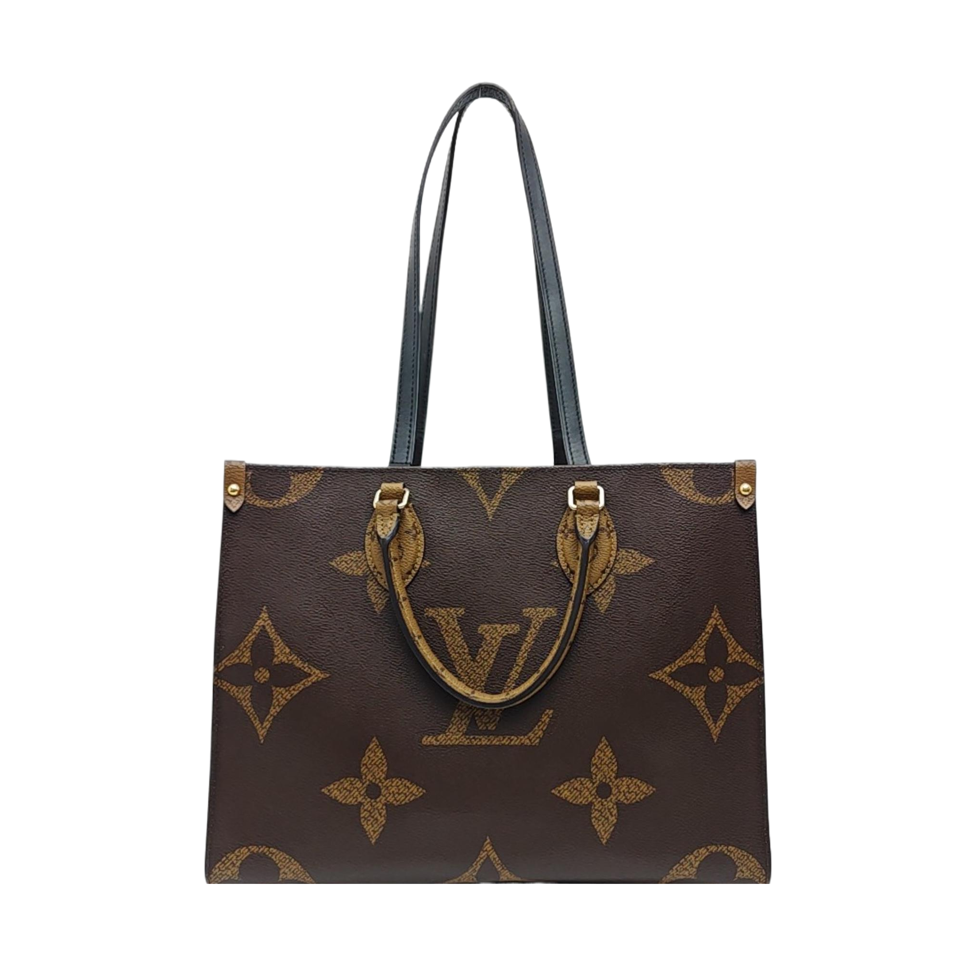 ONTHEGO MM Monogram Coated Canvas Brown