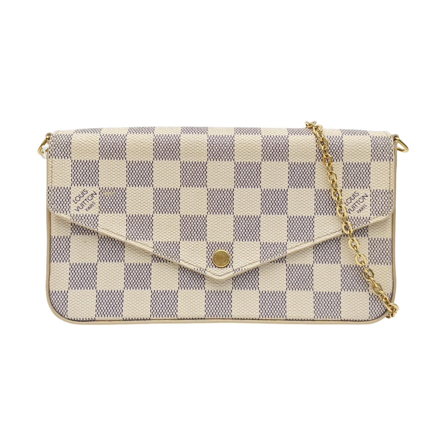 FÉLICIE Damier Azur Coated Canvas White