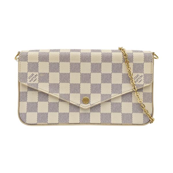 FÉLICIE Damier Azur Coated Canvas White