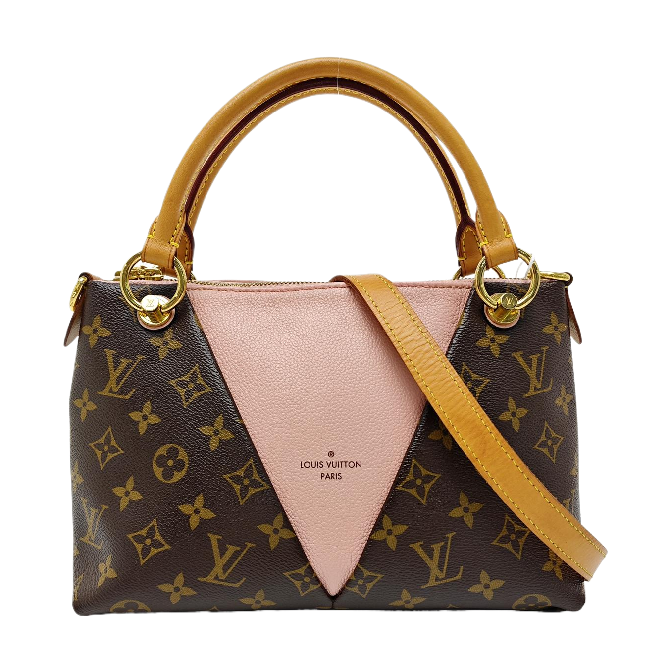 V TOTE BB Monogram Coated Canvas Pink